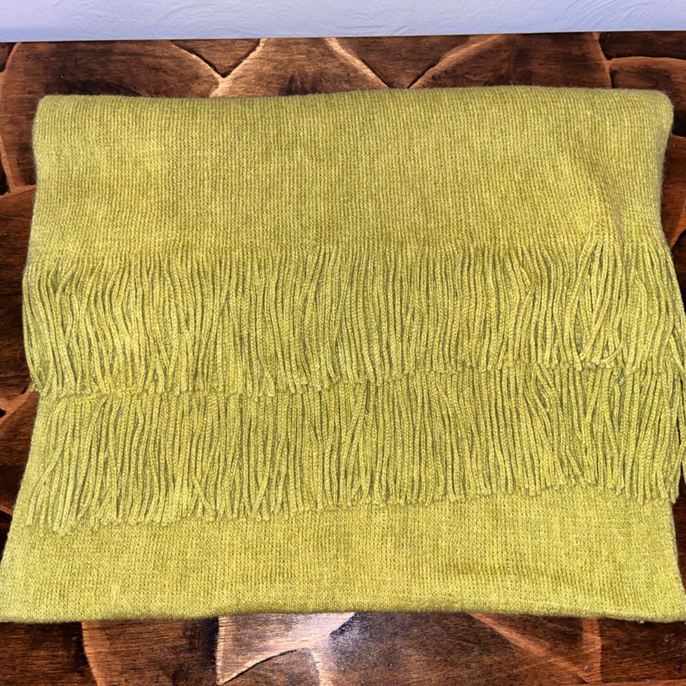 Echo Soft cozy lime colored winter scarf
